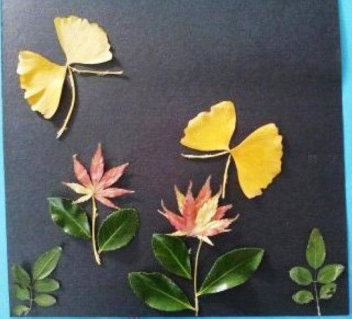 树叶画图片大全,自然之美与创意融合的视觉盛宴