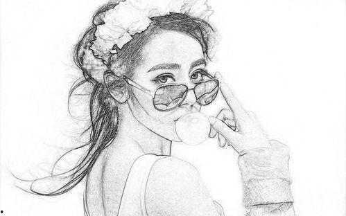 花旦素描图片大全,素描中的戏曲魅力