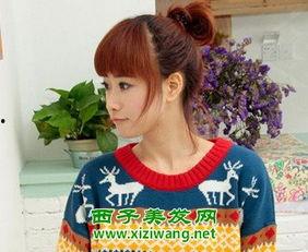 蝴蝶丸子头的扎法视频,轻松打造甜美发型