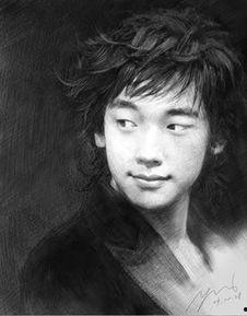 男明星素描图片大全集,男明星素描图鉴风采再现