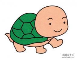 小乌龟简笔画图片大全